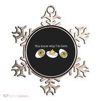 Retro Thanksgiving Dinner You Know Why IM Here Deviled Egg Ornament thumb 0