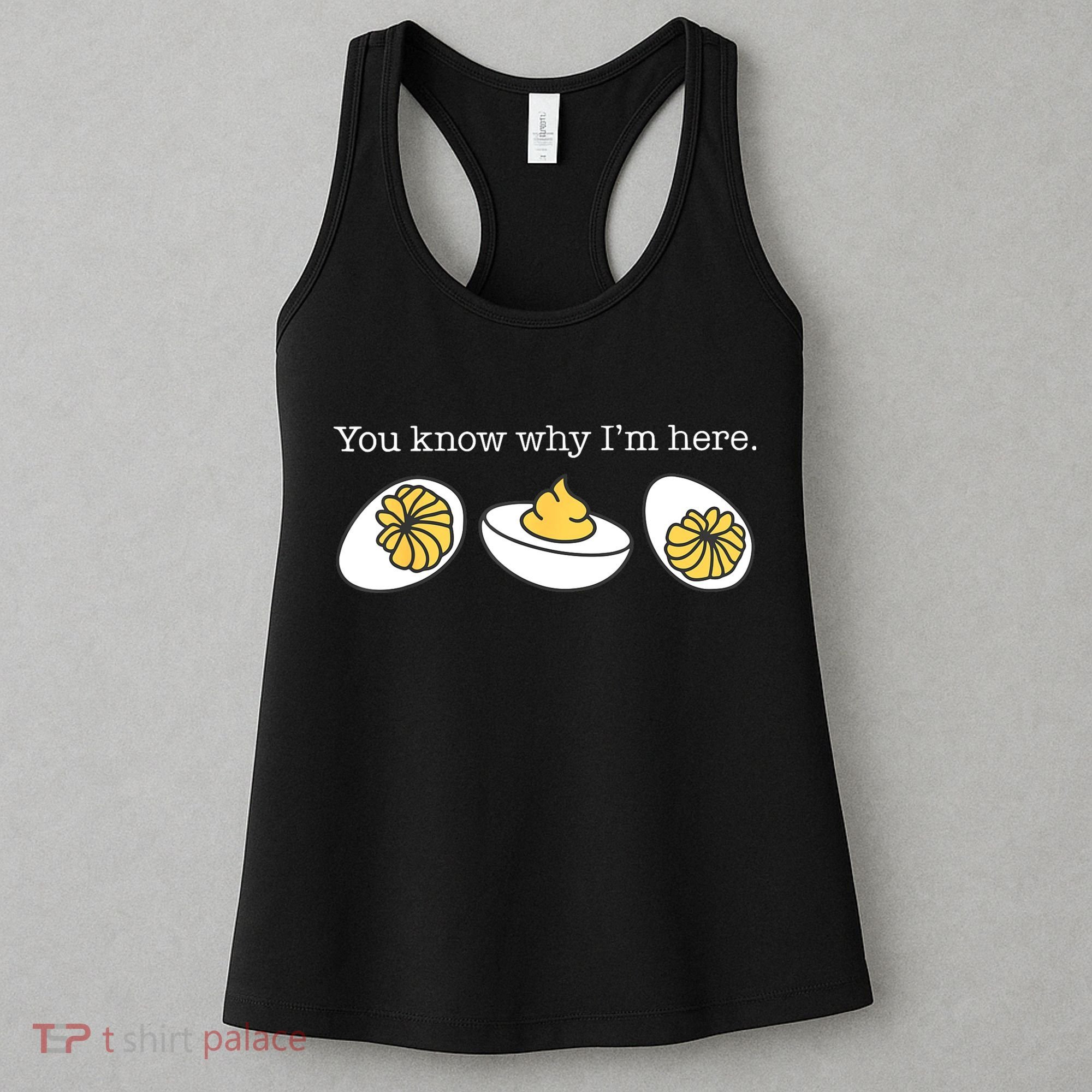 Retro Thanksgiving Dinner You Know Why IM Here Deviled Egg Women's Tank Top