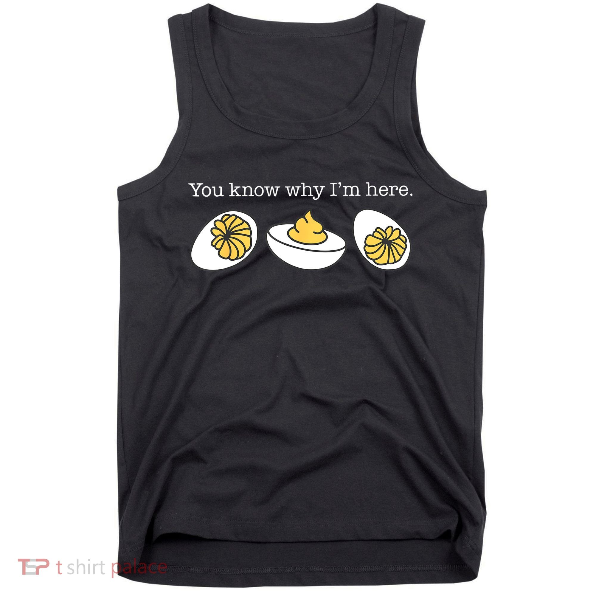 Retro Thanksgiving Dinner You Know Why IM Here Deviled Egg Tank Top
