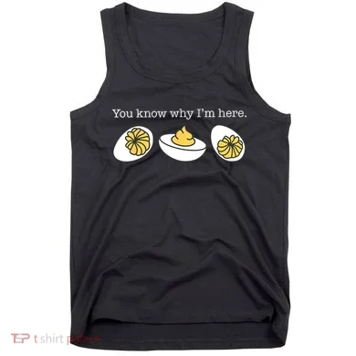 Retro Thanksgiving Dinner You Know Why IM Here Deviled Egg Tank Top