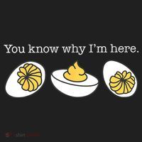Retro Thanksgiving Dinner You Know Why IM Here Deviled Egg Golf Towel thumb 3
