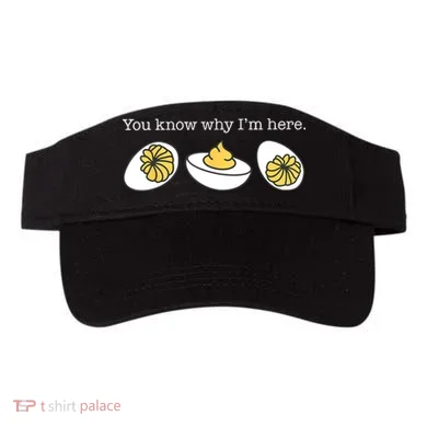 Retro Thanksgiving Dinner You Know Why IM Here Deviled Egg Visor