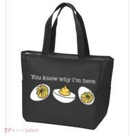 Retro Thanksgiving Dinner You Know Why IM Here Deviled Egg Tote Bag thumb 3