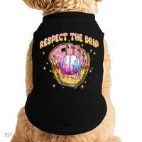 Respect The Drip Baseball Ice Cream Sport Game Day Doggie Tank thumb 0