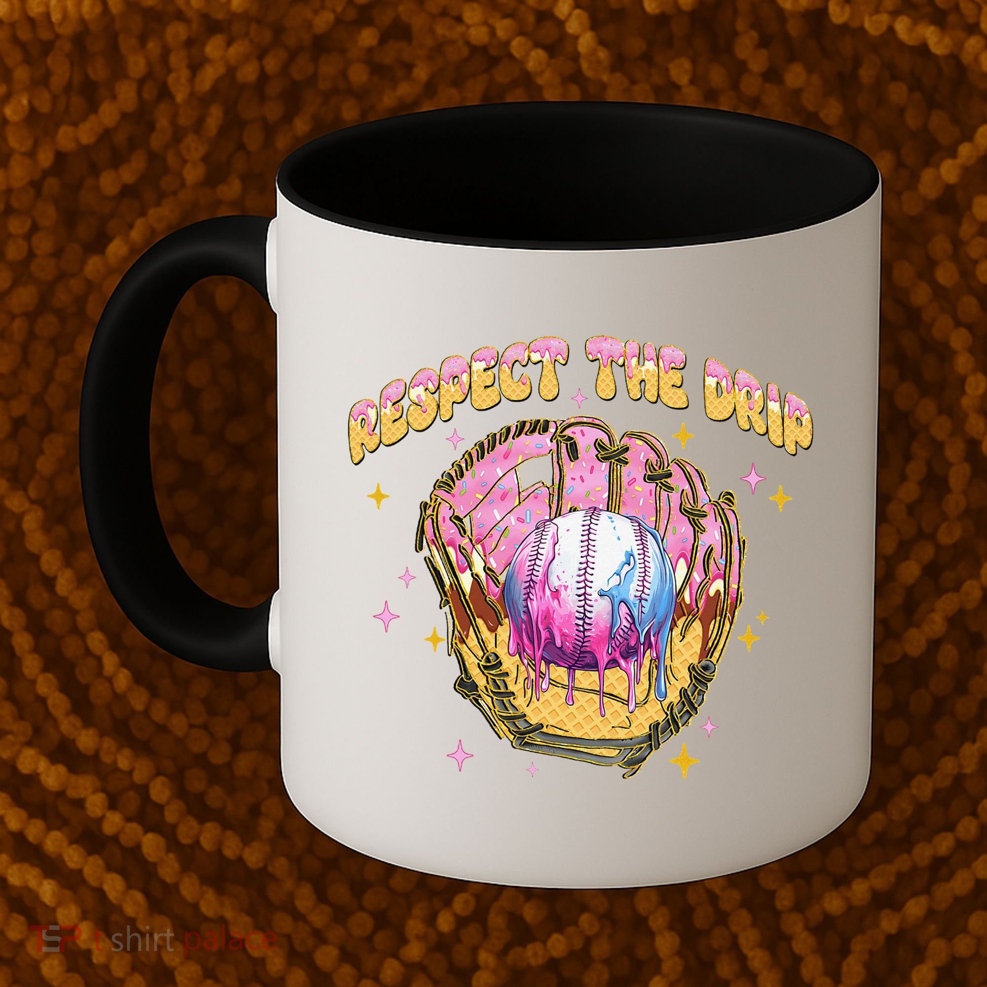 Respect The Drip Baseball Ice Cream Sport Game Day Coffee Mug