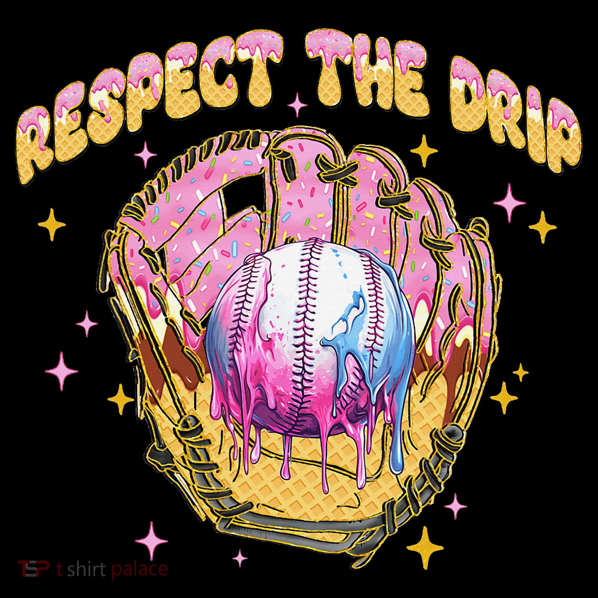 Respect The Drip Baseball Ice Cream Sport Game Day Coffee Mug