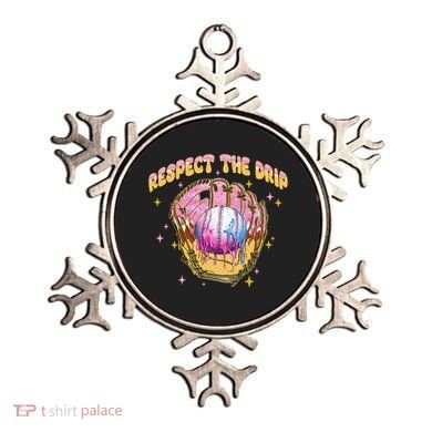 Respect The Drip Baseball Ice Cream Sport Game Day Ornament