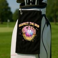 Respect The Drip Baseball Ice Cream Sport Game Day Golf Towel thumb 2
