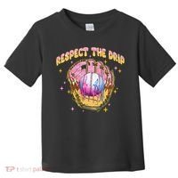 Respect The Drip Baseball Ice Cream Sport Game Day Toddler T-Shirt thumb 0