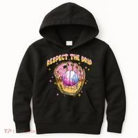Respect The Drip Baseball Ice Cream Sport Game Day Kids Hoodie thumb 0