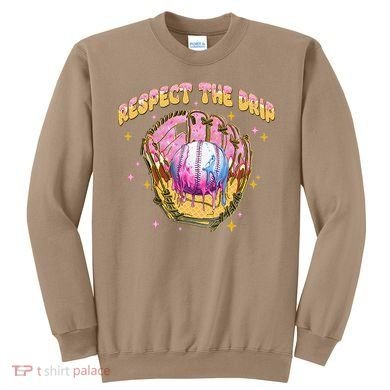 Respect The Drip Baseball Ice Cream Sport Game Day Sweatshirt