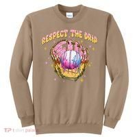 Respect The Drip Baseball Ice Cream Sport Game Day Sweatshirt thumb 0