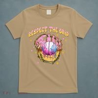 Respect The Drip Baseball Ice Cream Sport Game Day T-Shirt thumb 5