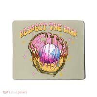 Respect The Drip Baseball Ice Cream Sport Game Day Mousepad thumb 0