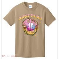 Respect The Drip Baseball Ice Cream Sport Game Day Kids T-Shirt thumb 0