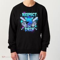 Respect The Drip Baseball Ice Cream Drip Women's Sweatshirt thumb 0