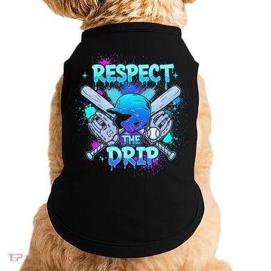 Respect The Drip Baseball Ice Cream Drip Doggie Tank