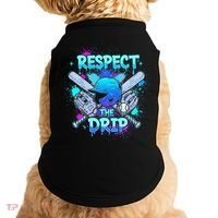 Respect The Drip Baseball Ice Cream Drip Doggie Tank thumb 0