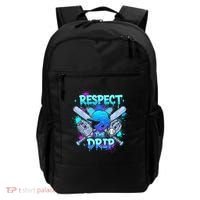 Respect The Drip Baseball Ice Cream Drip Backpack thumb 0