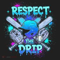 Respect The Drip Baseball Ice Cream Drip Beanie thumb 2
