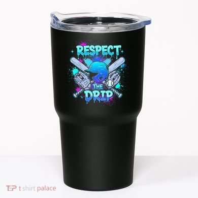 Respect The Drip Baseball Ice Cream Drip Tumbler