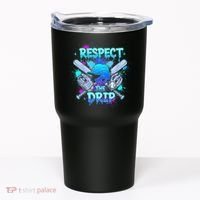 Respect The Drip Baseball Ice Cream Drip Tumbler thumb 0