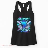 Respect The Drip Baseball Ice Cream Drip Women's Tank Top thumb 0