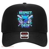 Respect The Drip Baseball Ice Cream Drip Hat thumb 0