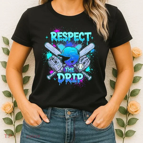 Respect The Drip Baseball Ice Cream Drip Women's T-Shirt