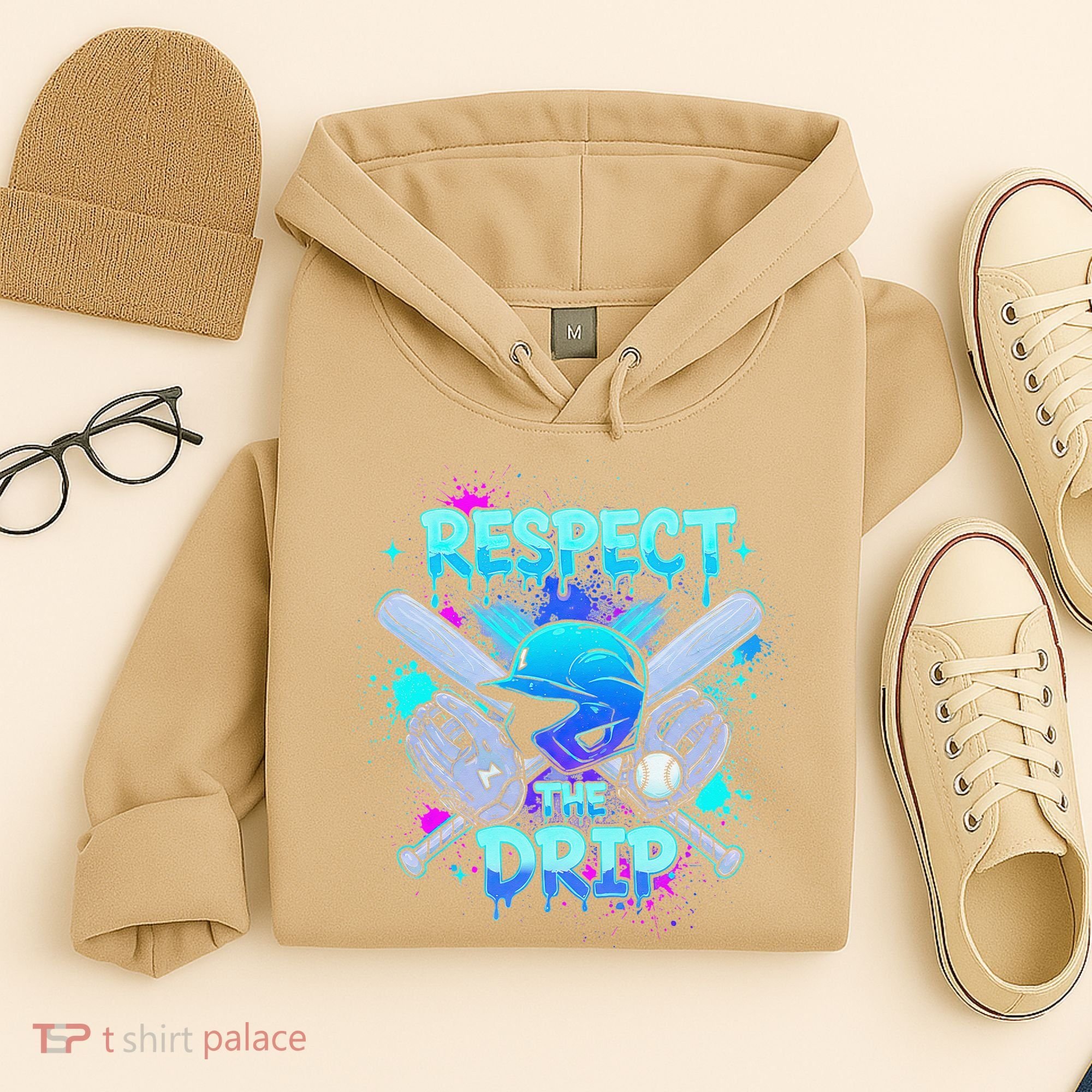 Respect The Drip Baseball Ice Cream Drip Hoodie
