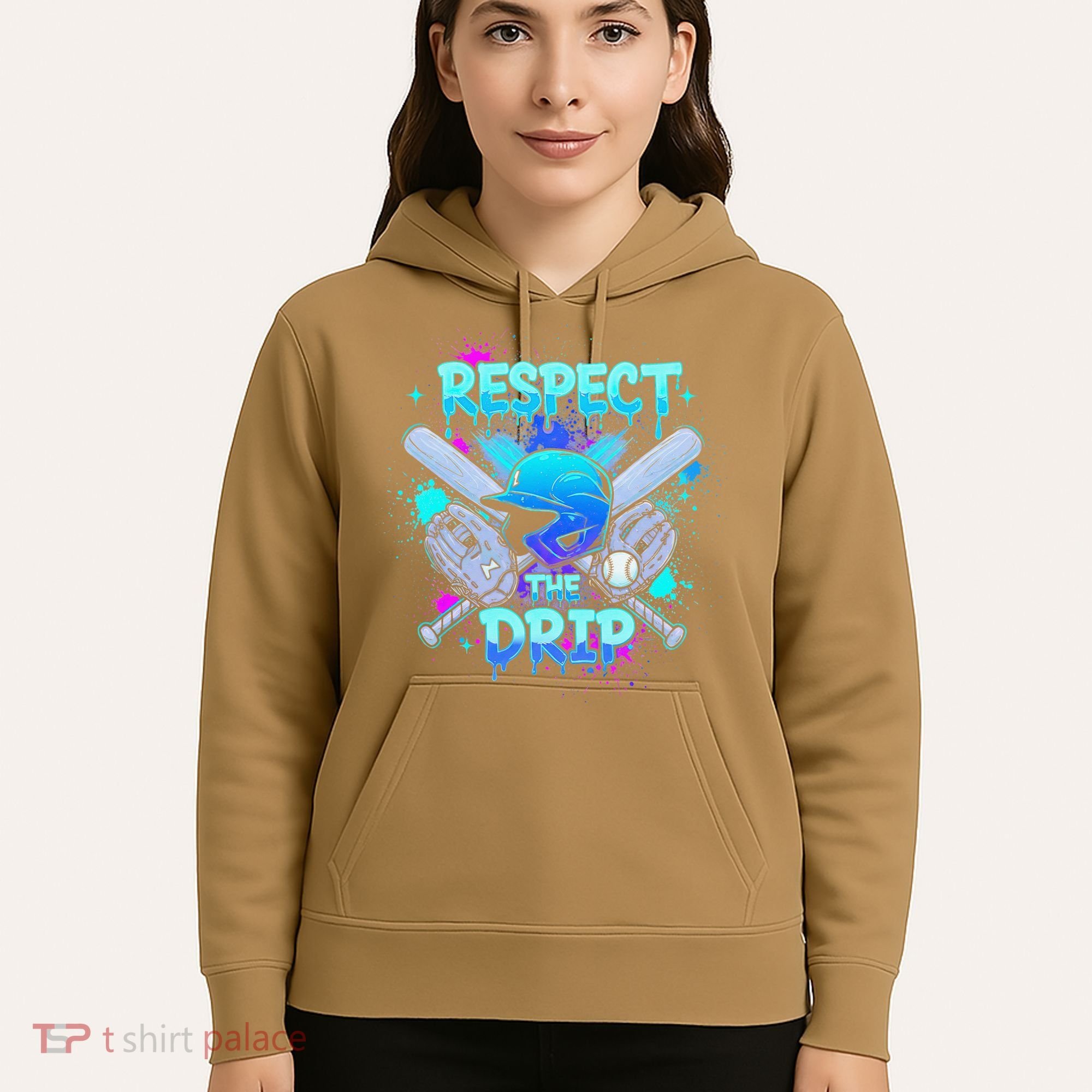 Respect The Drip Baseball Ice Cream Drip Hoodie