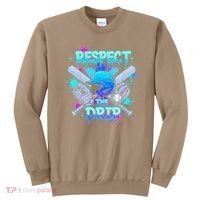 Respect The Drip Baseball Ice Cream Drip Sweatshirt thumb 0