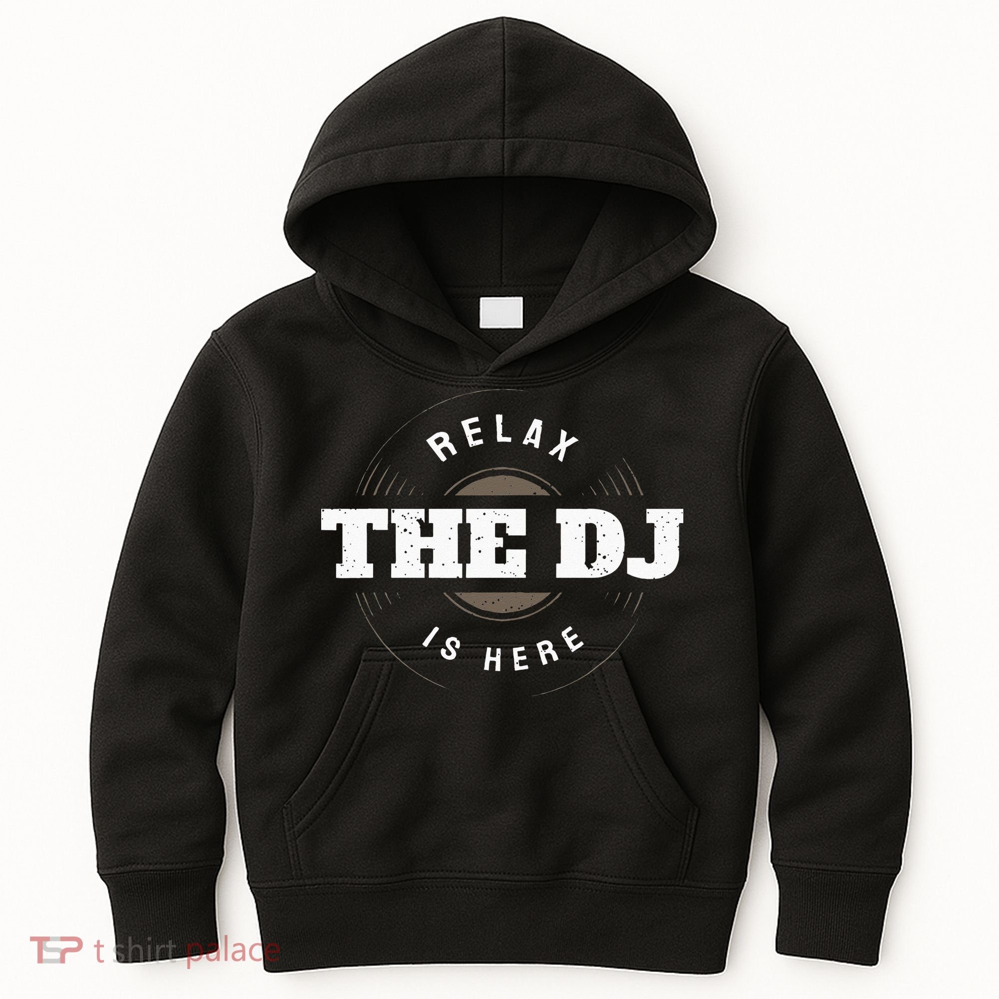 Relax The DJ Is Here DJ Music Kids Hoodie