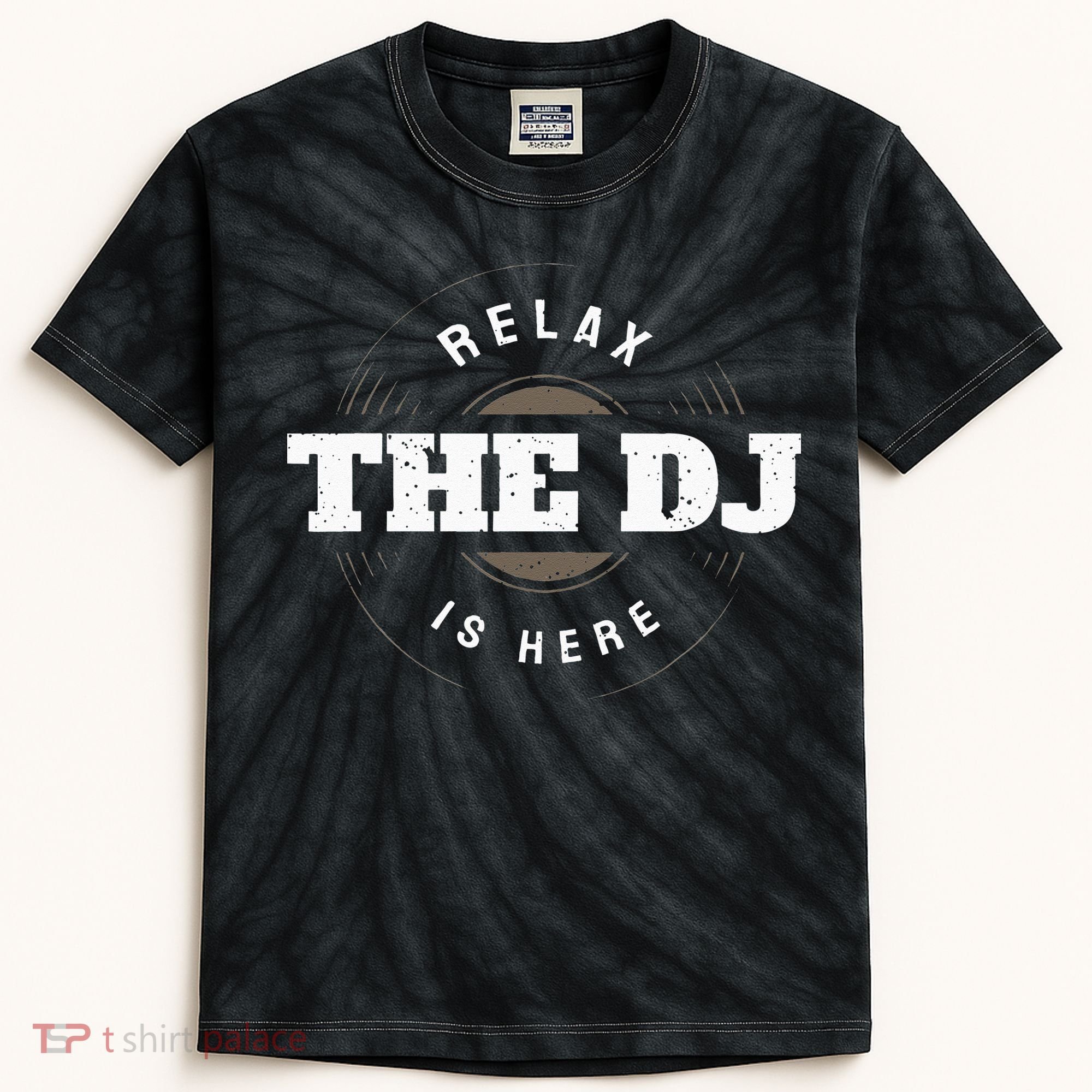 Relax The DJ Is Here DJ Music Kids Tie-Dye T-Shirt