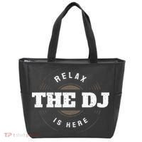 Relax The DJ Is Here DJ Music Tote Bag thumb 0
