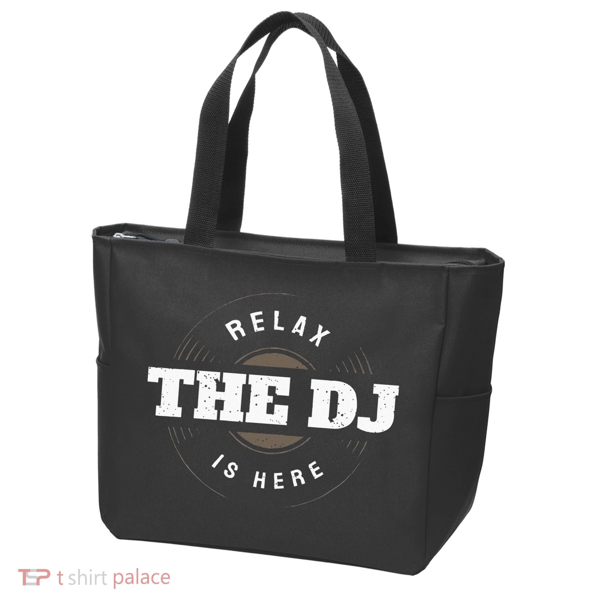 Relax The DJ Is Here DJ Music Tote Bag