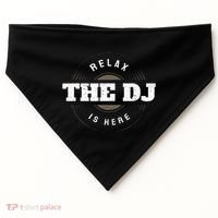 Relax The Dj Is Here Dj Music USA-Made Doggie Bandana thumb 0
