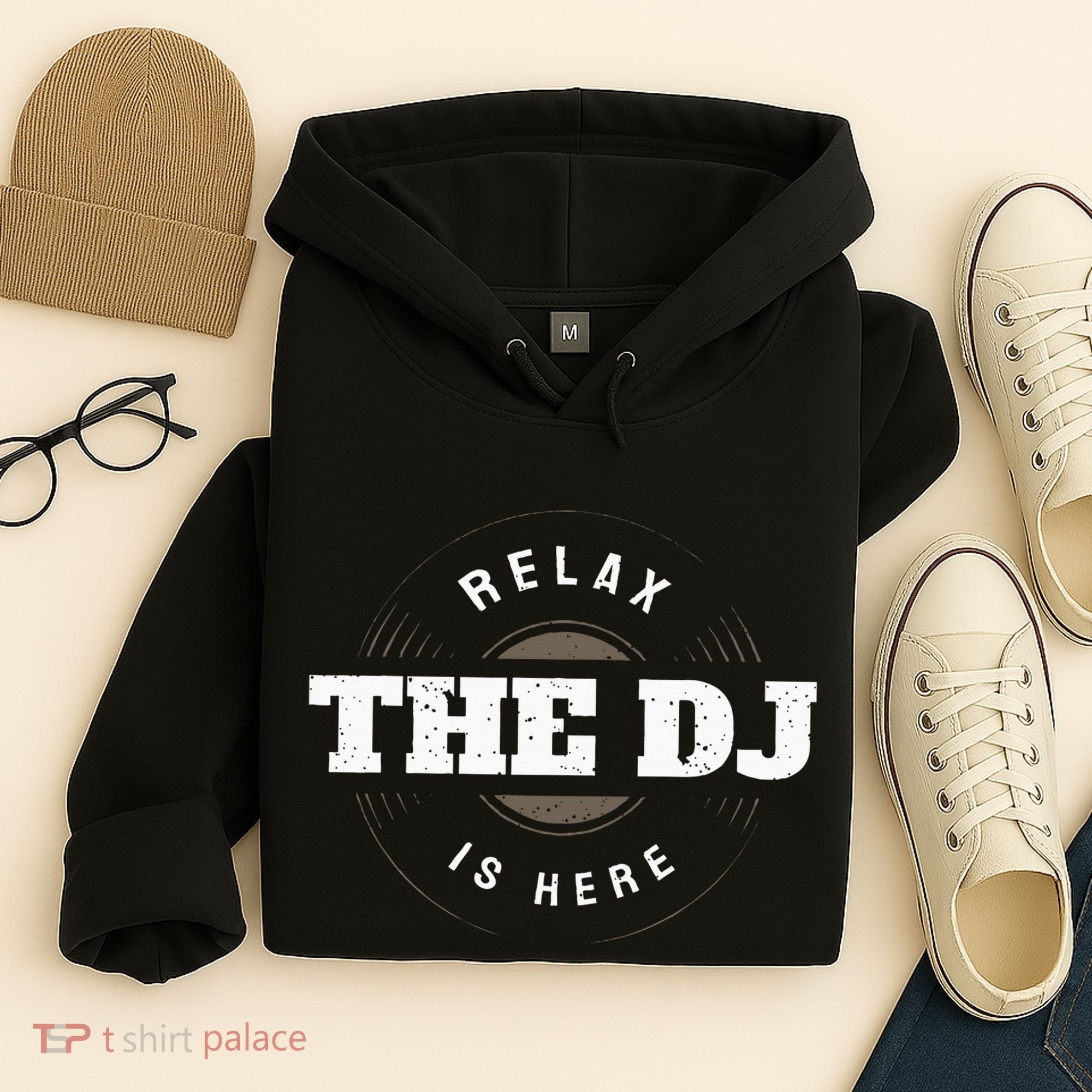 Relax The Dj Is Here Dj Music Hoodie