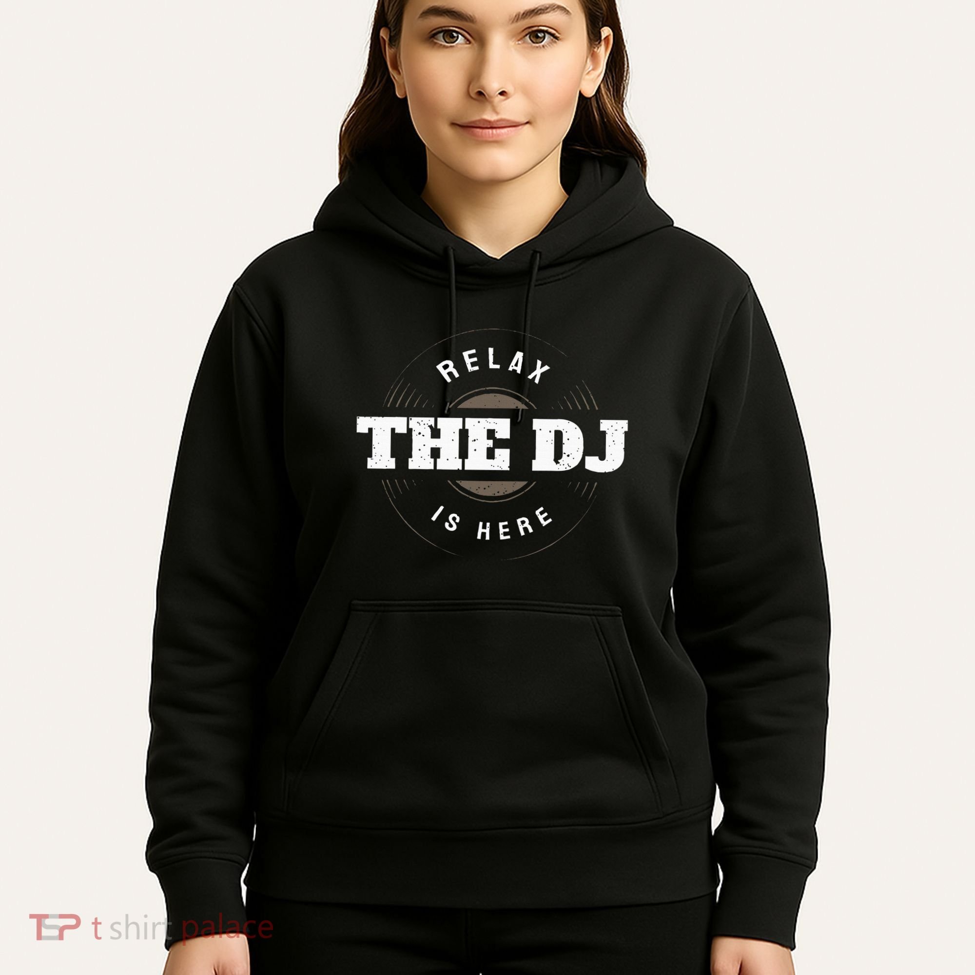 Relax The Dj Is Here Dj Music Hoodie