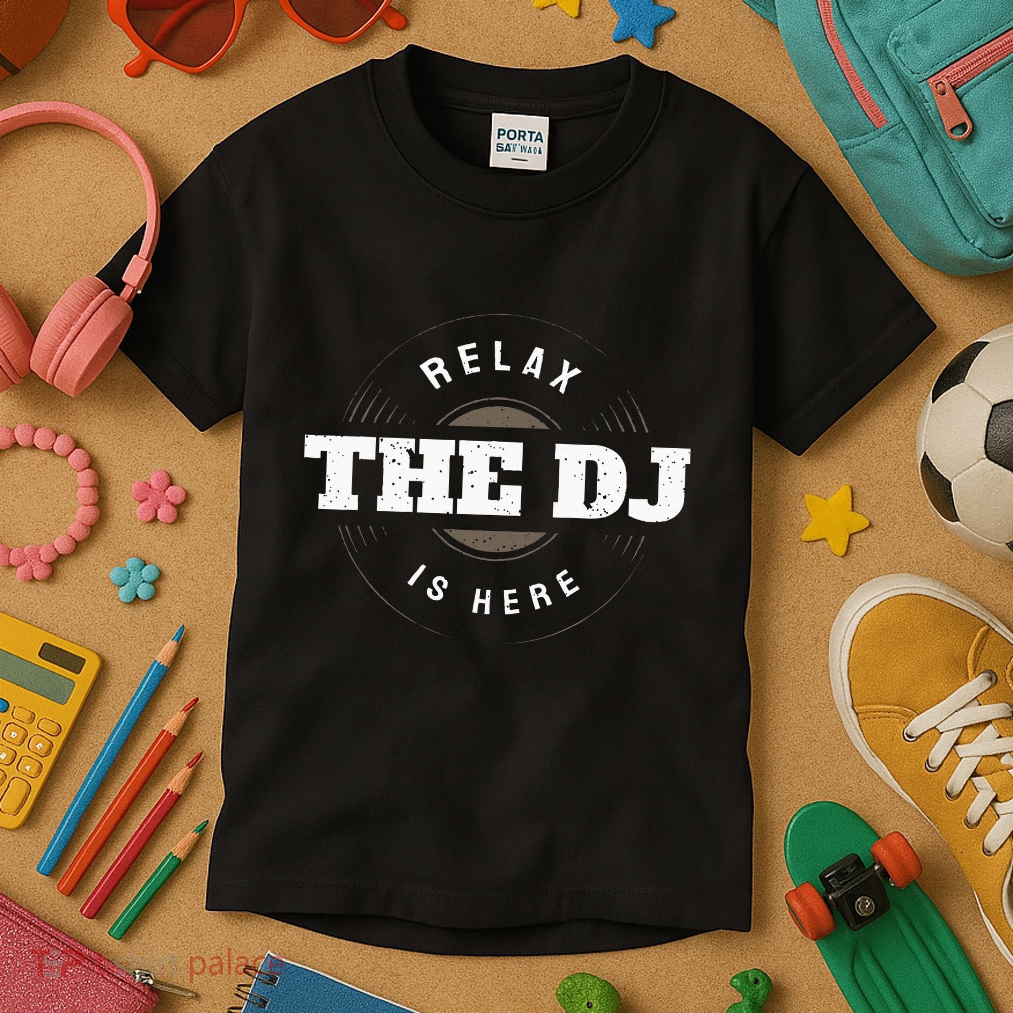Relax The Dj Is Here Dj Music Kids T-Shirt