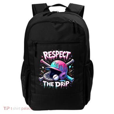 Respect The Drip Baseball Ice Cream Drip Vibes Squad  Backpack