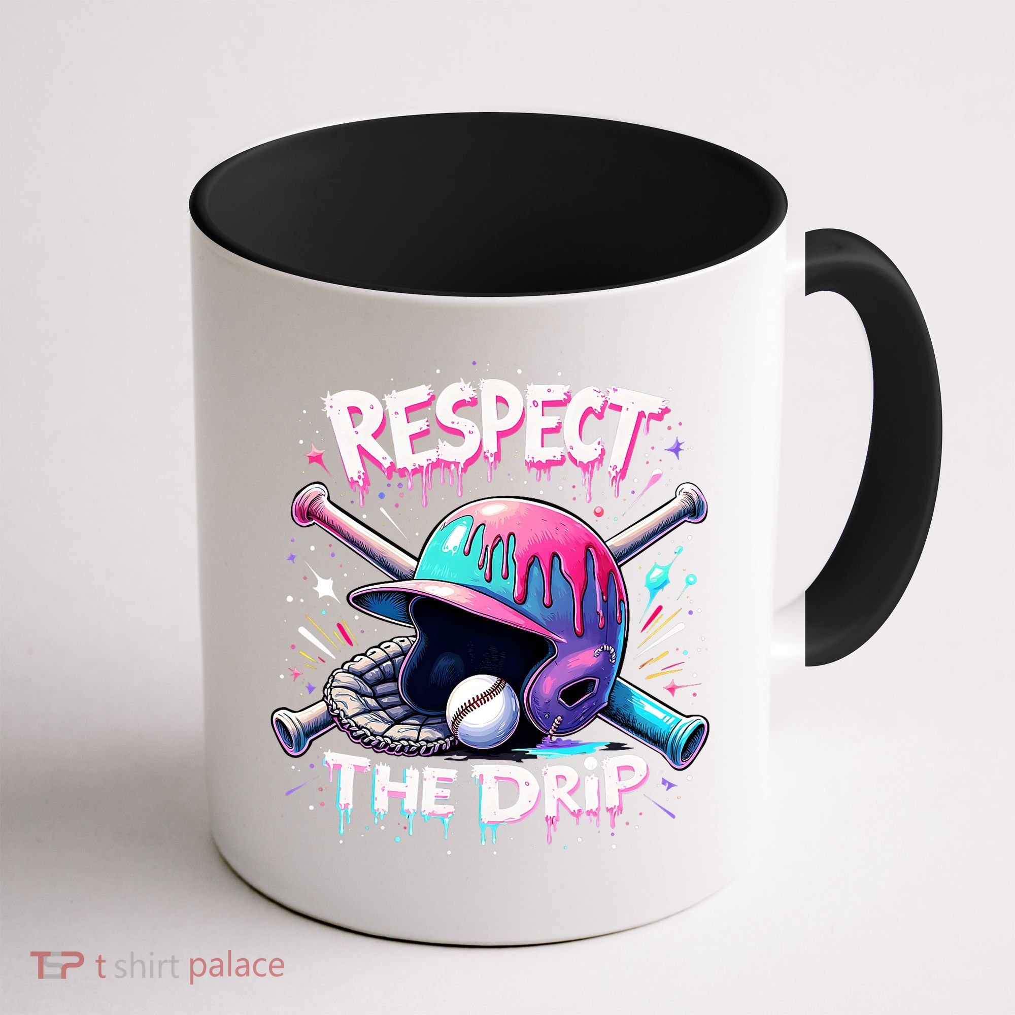 Respect The Drip Baseball Ice Cream Drip Vibes Squad  Coffee Mug