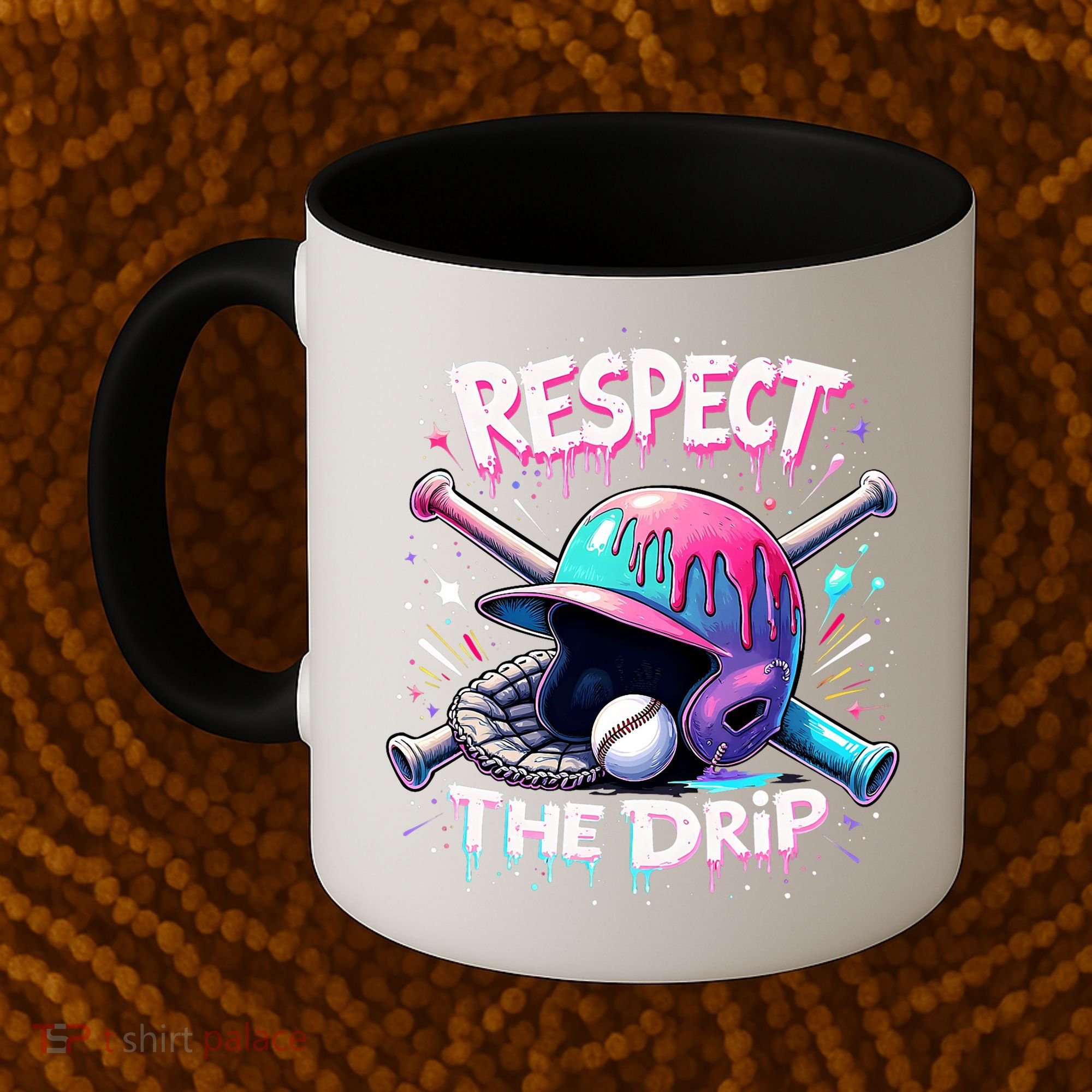 Respect The Drip Baseball Ice Cream Drip Vibes Squad  Coffee Mug