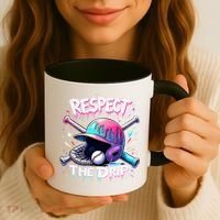 Respect The Drip Baseball Ice Cream Drip Vibes Squad  Coffee Mug thumb 3