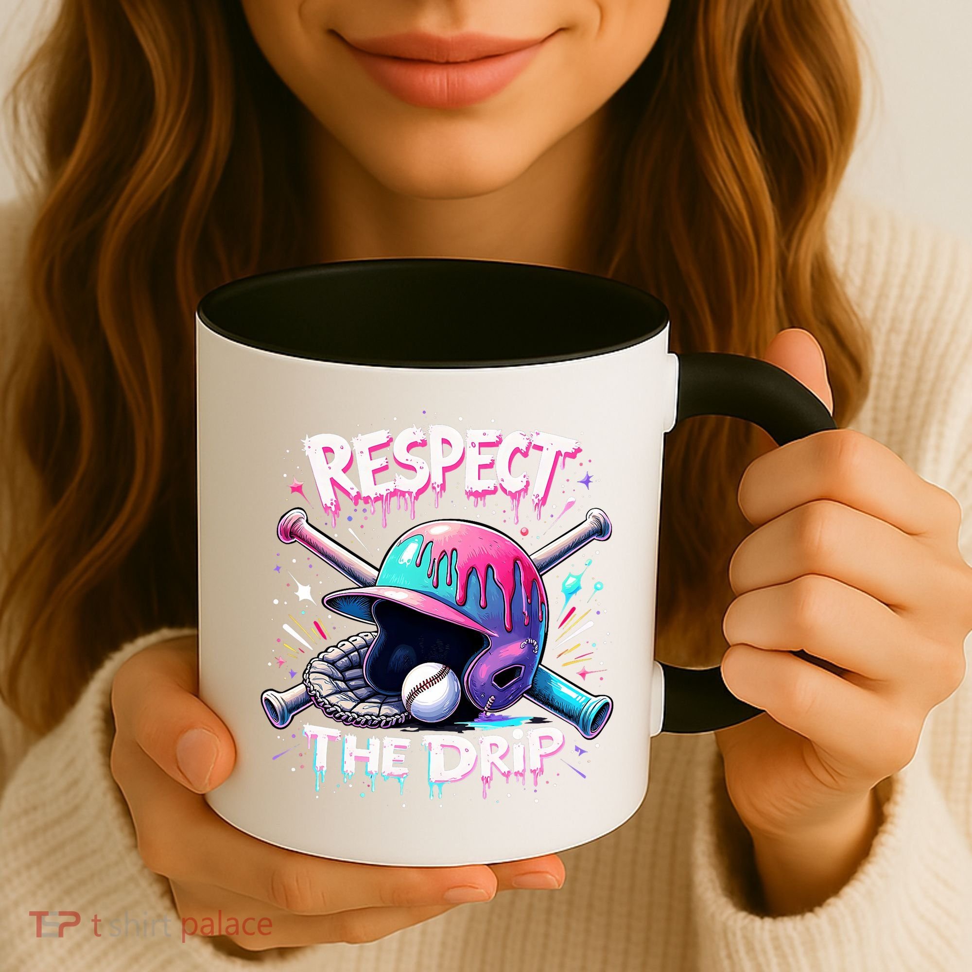 Respect The Drip Baseball Ice Cream Drip Vibes Squad  Coffee Mug