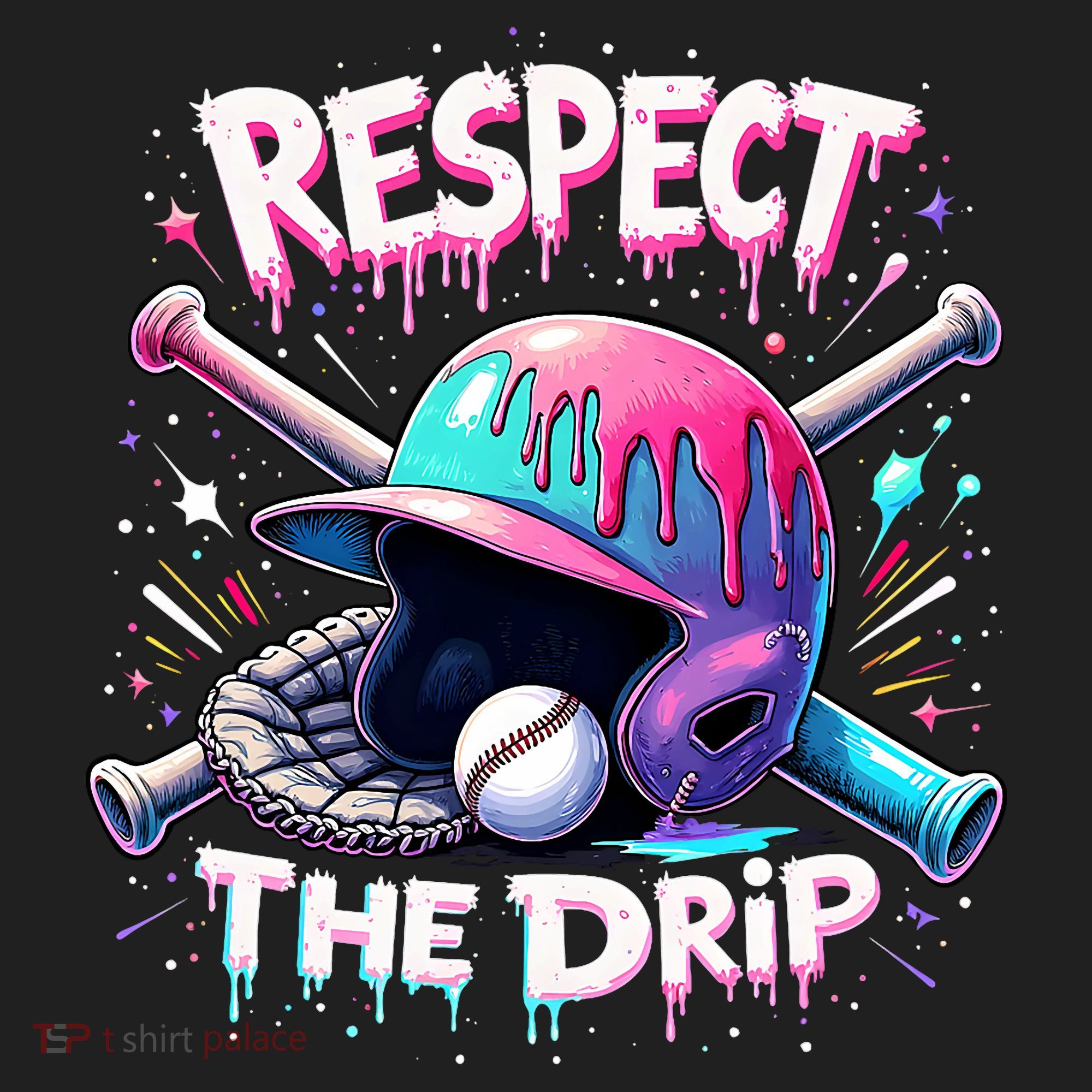 Respect The Drip Baseball Ice Cream Drip Vibes Squad  Beanie