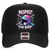 Respect The Drip Baseball Ice Cream Drip Vibes Squad  Hat thumb 0