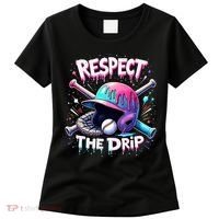 Respect The Drip Baseball Ice Cream Drip Vibes Squad  Women's T-Shirt thumb 0