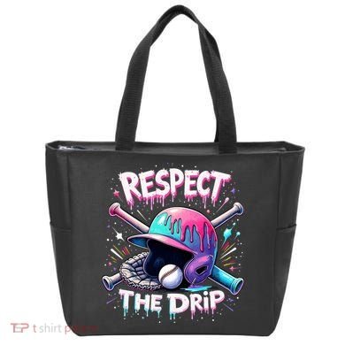 Respect The Drip Baseball Ice Cream Drip Vibes Squad  Tote Bag