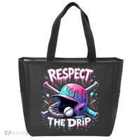 Respect The Drip Baseball Ice Cream Drip Vibes Squad  Tote Bag thumb 0